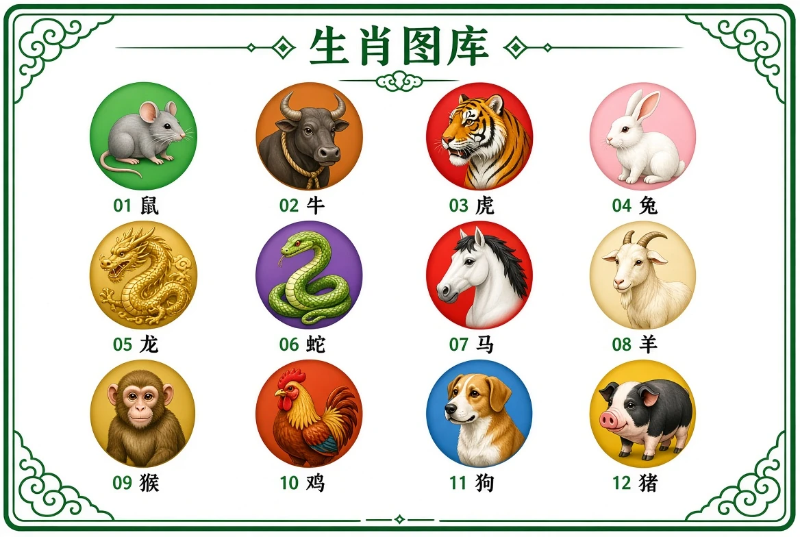 图库资料分类示意